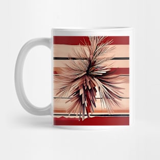 Stylized Pine Cone with Needles Mug